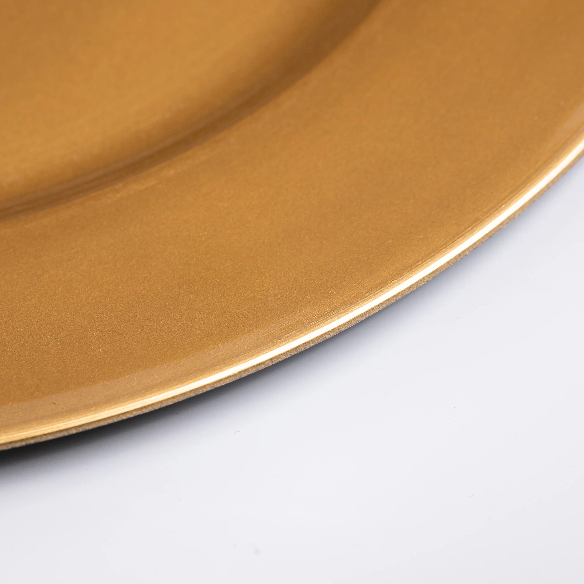 Plain Round 13" Charger Plates - Gold - Image 5
