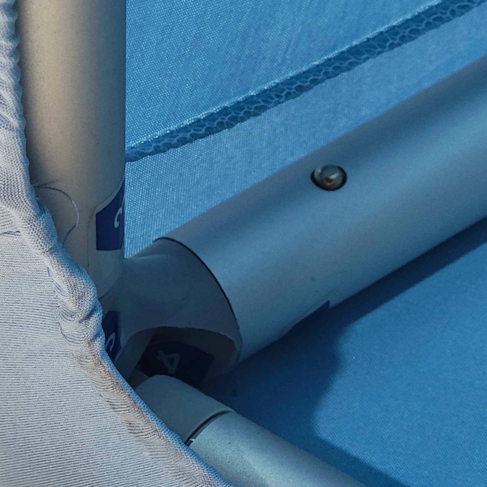 Spandex Cover for 3D Large 7.85ft Tilted Rectangular Backdrop Stand - Baby Blue - Image 3