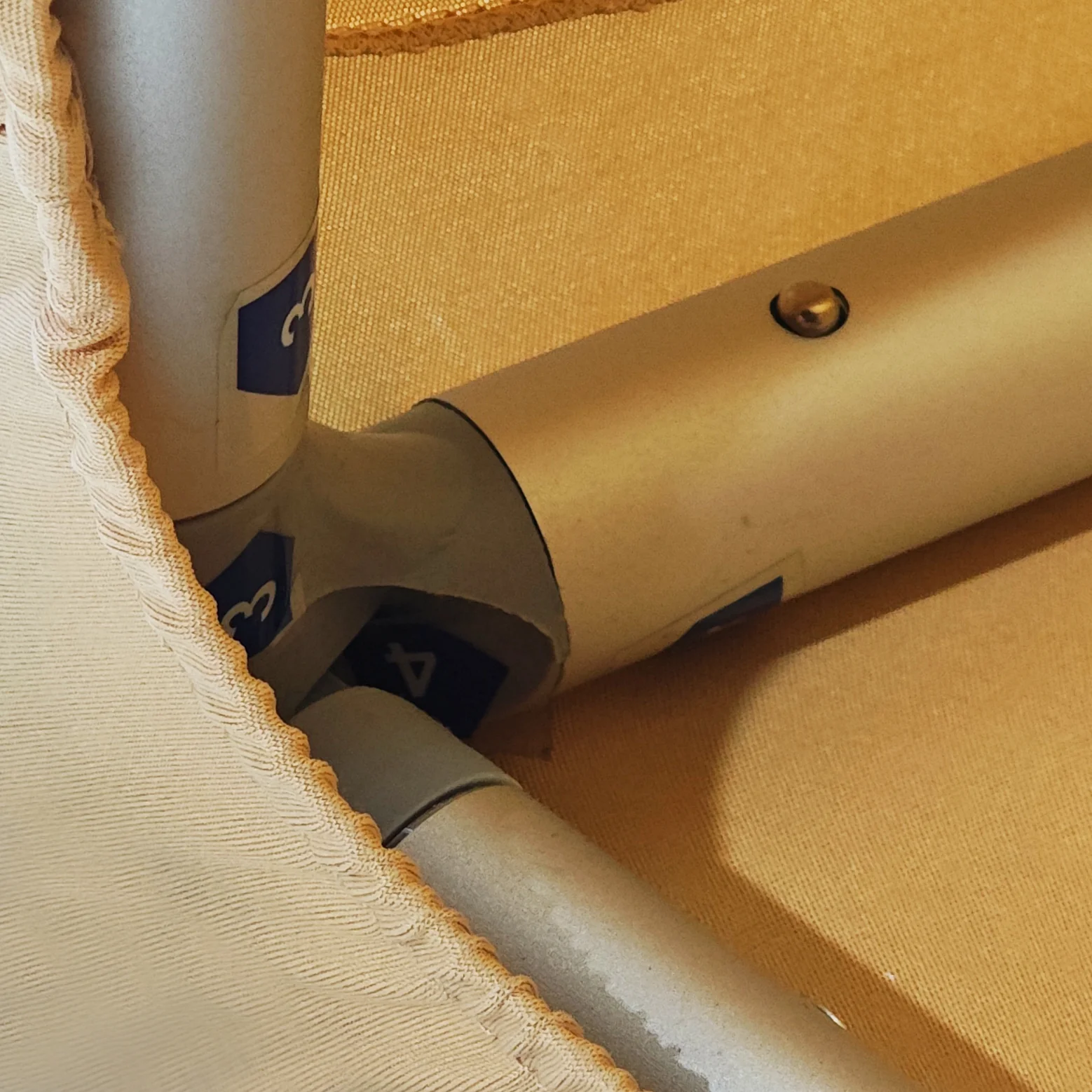 Spandex Cover for 3D Large 7.85ft Tilted Rectangular Backdrop Stand - Champagne - Image 3