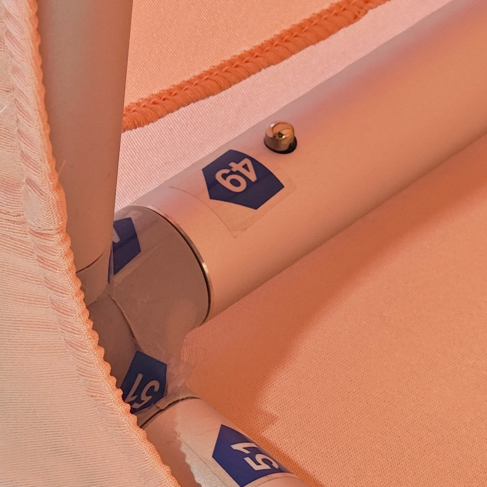 Spandex Cover for 3D Tilted Rectangular Backdrop Stand - Blush/Rose Gold - Image 5