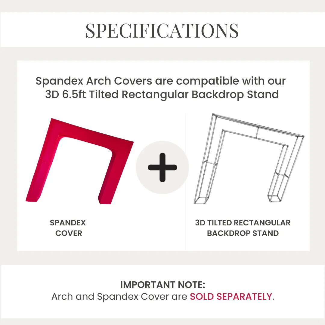 Spandex Cover for 3D Tilted Rectangular Backdrop Stand - Fuchsia - Image 3