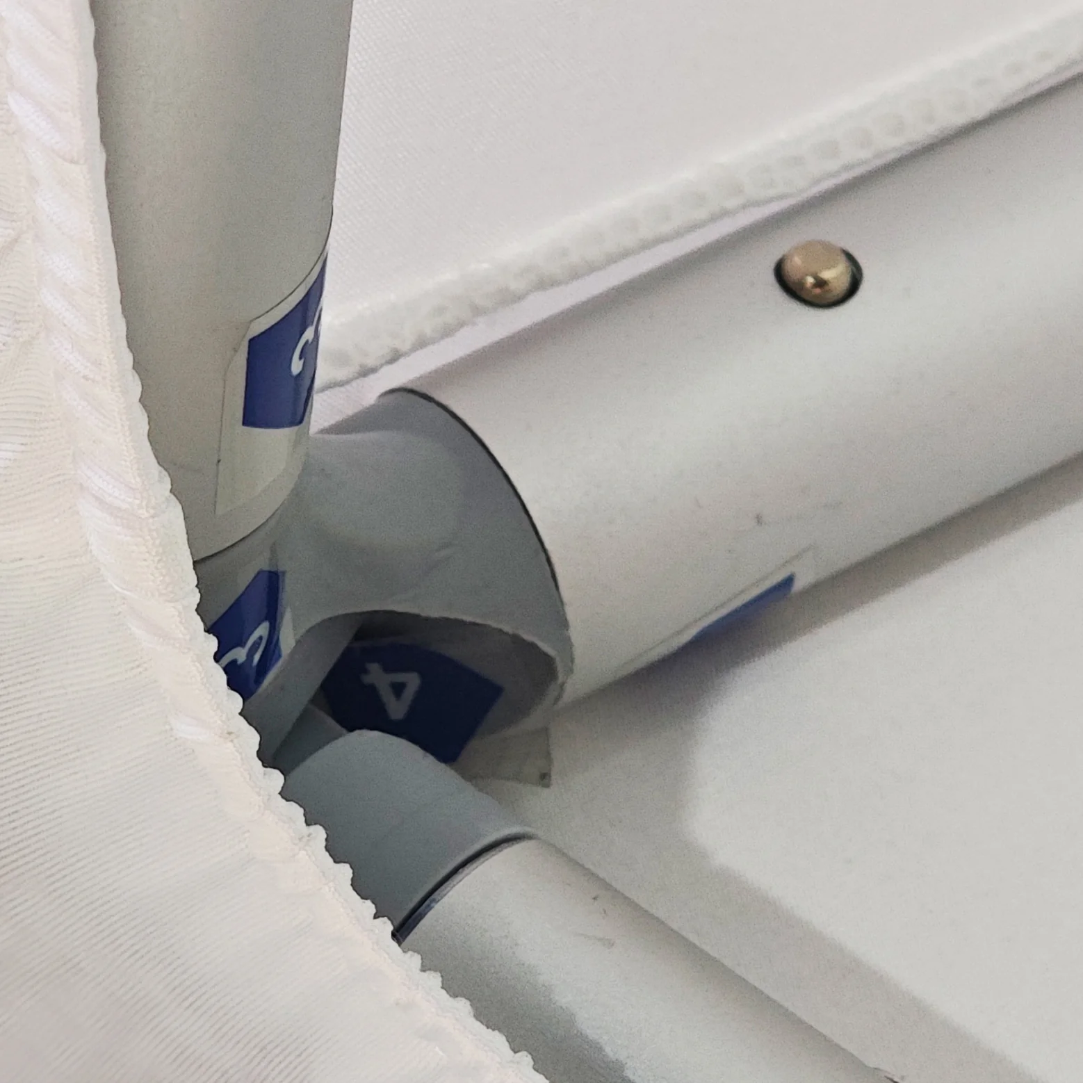 Spandex Cover for 3D Tilted Rectangular Backdrop Stand - White - Image 5