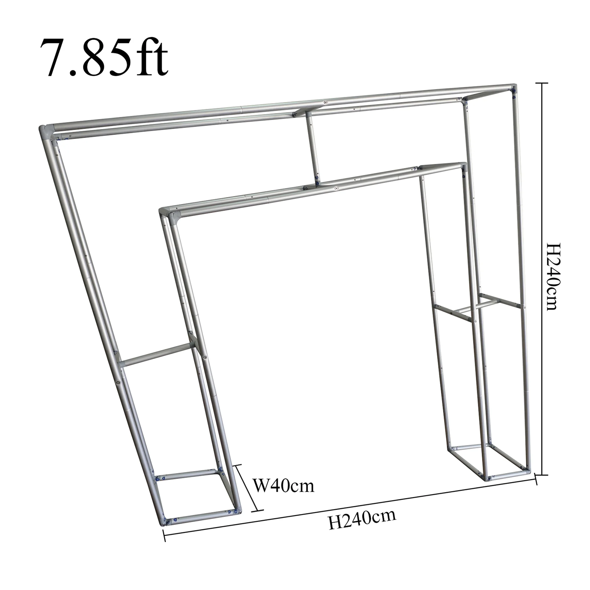3D Large 7.85ft Tilted Rectangular Backdrop Stand - Image 3