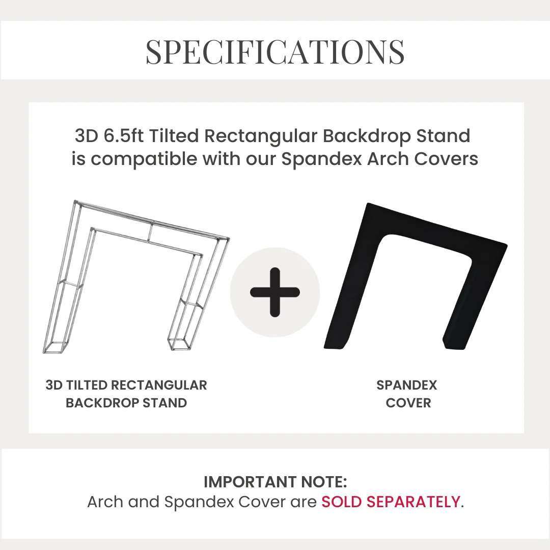 3D 6.5ft Tilted Rectangular Backdrop Stand - Image 7