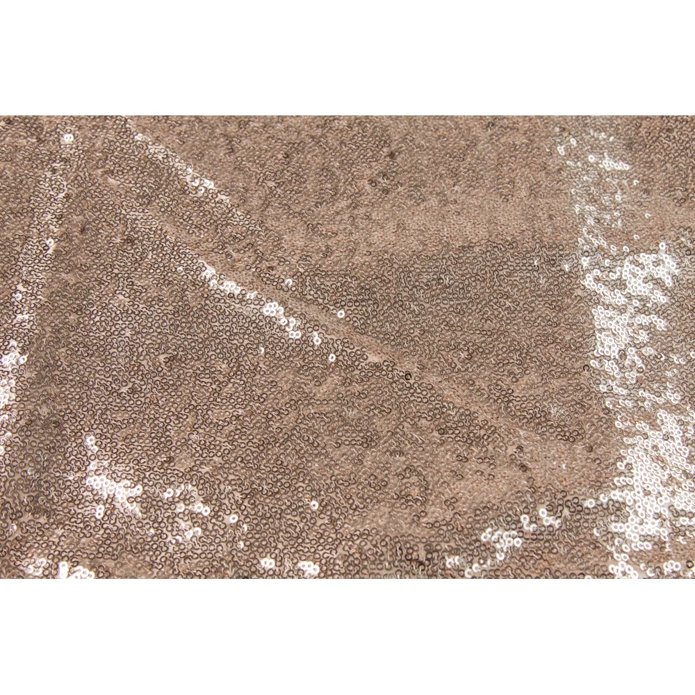 Glitz Sequin 12ft H x 52" W Drape/Backdrop panel - Champagne - Image 3