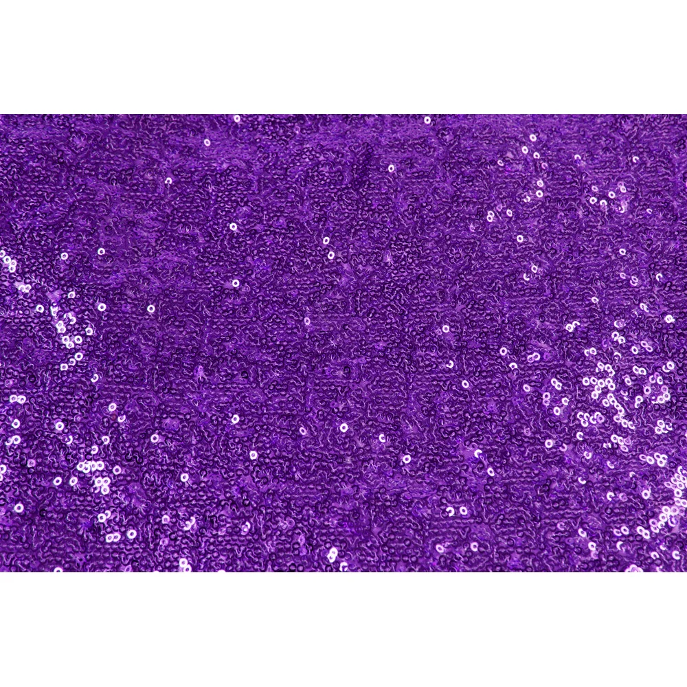 Glitz Sequin 12ft H x 52" W Drape/Backdrop panel - Purple - Image 3