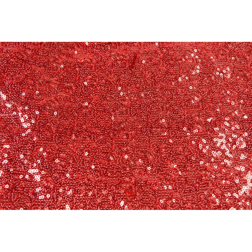 Glitz Sequin 12ft H x 52" W Drape/Backdrop panel - Red - Image 3