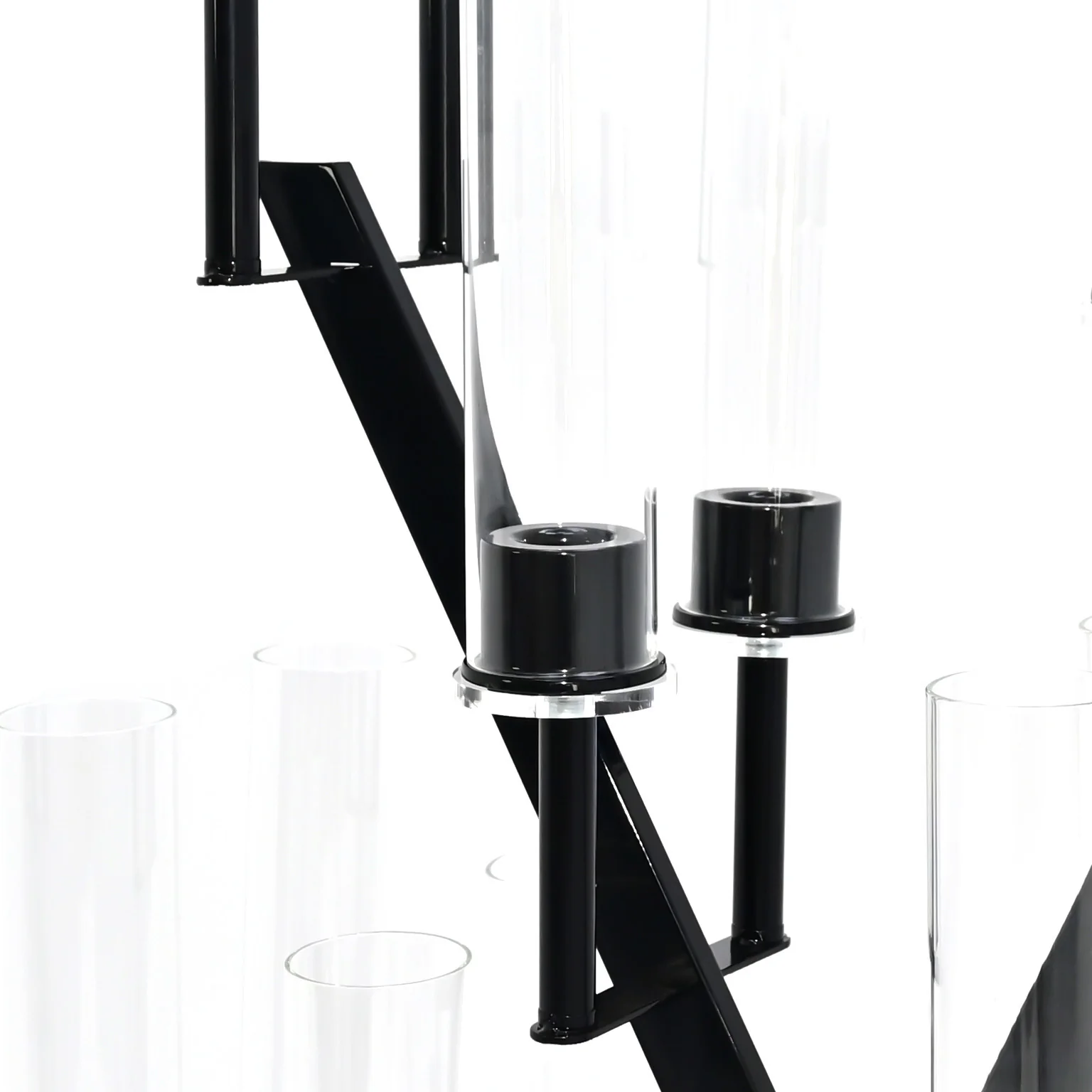 16 Branches Black Metal Candelabra Centerpiece - Image 4