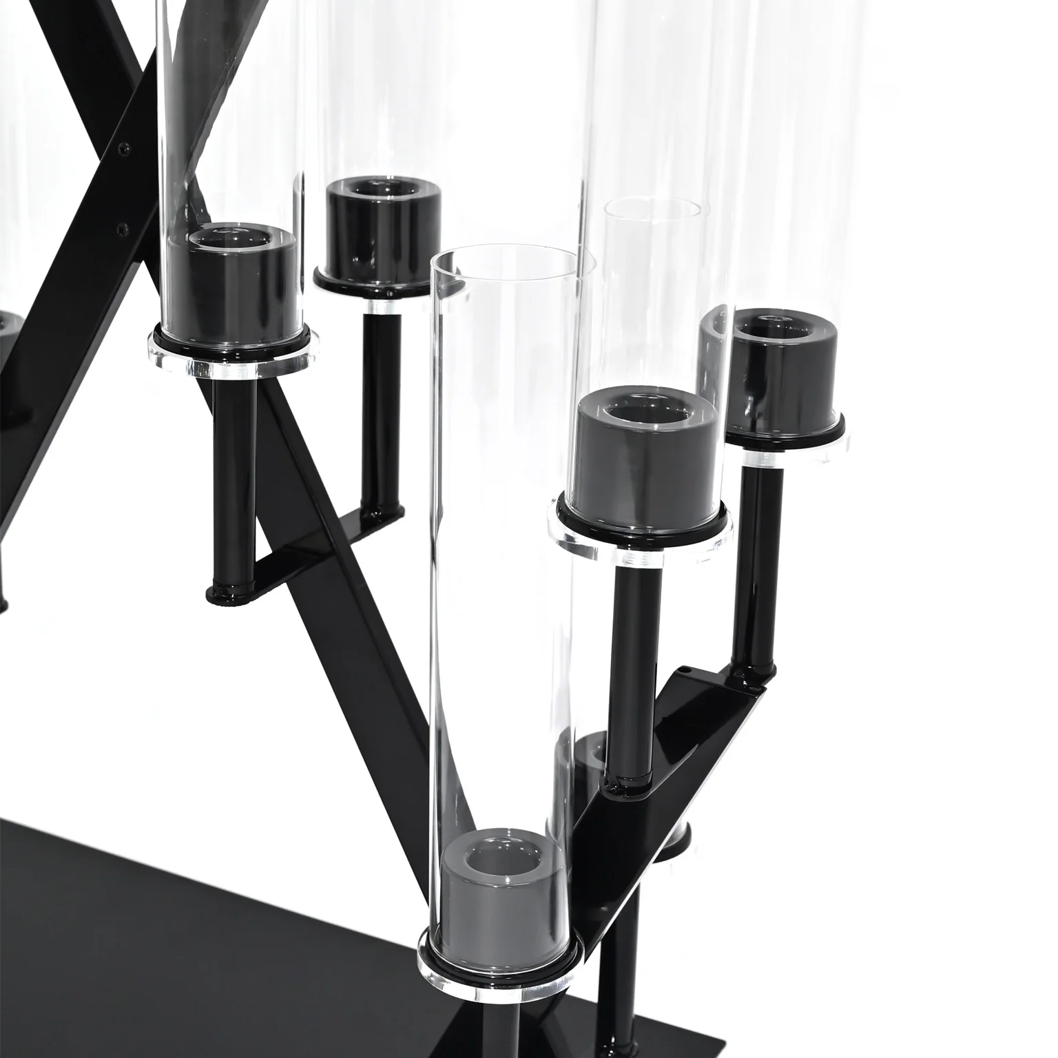 16 Branches Black Metal Candelabra Centerpiece - Image 6