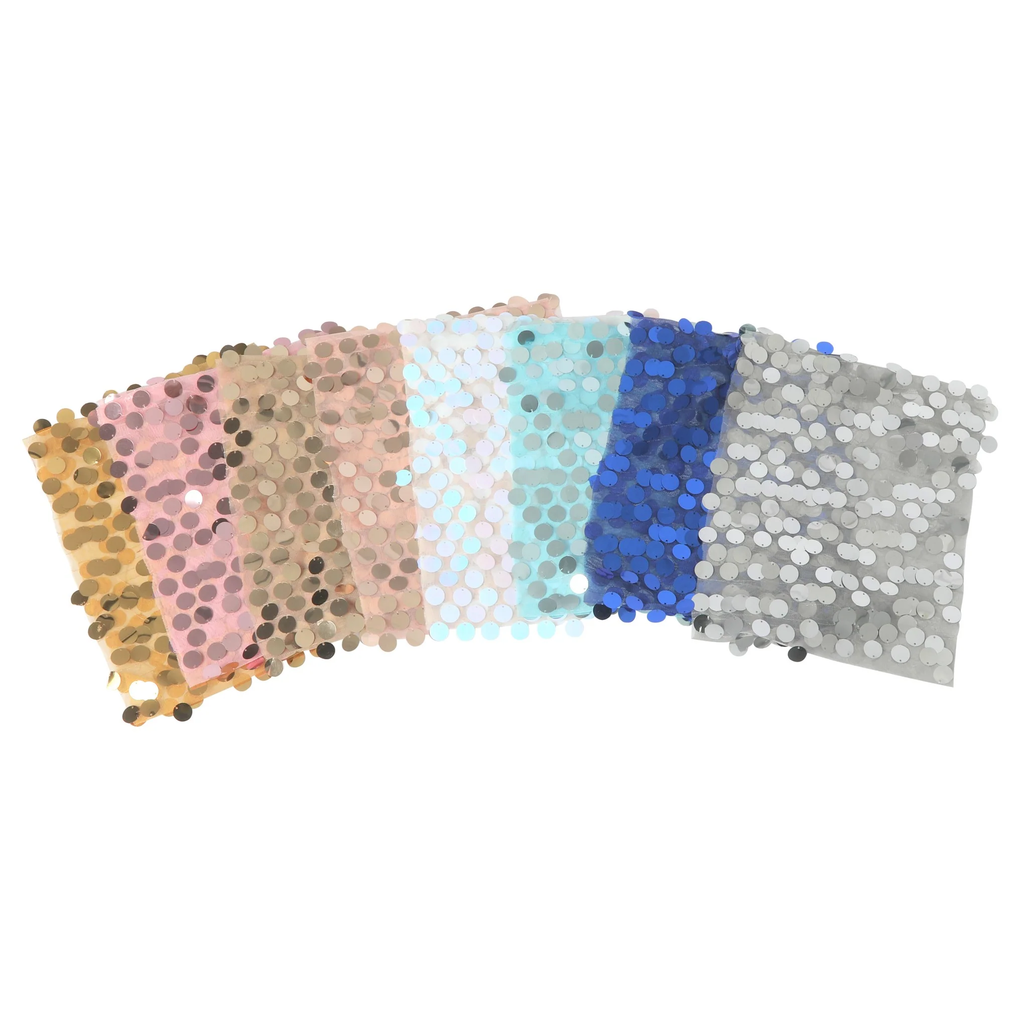 5 pcs/pk Payette Sequin Chair Bands - Silver - Image 6