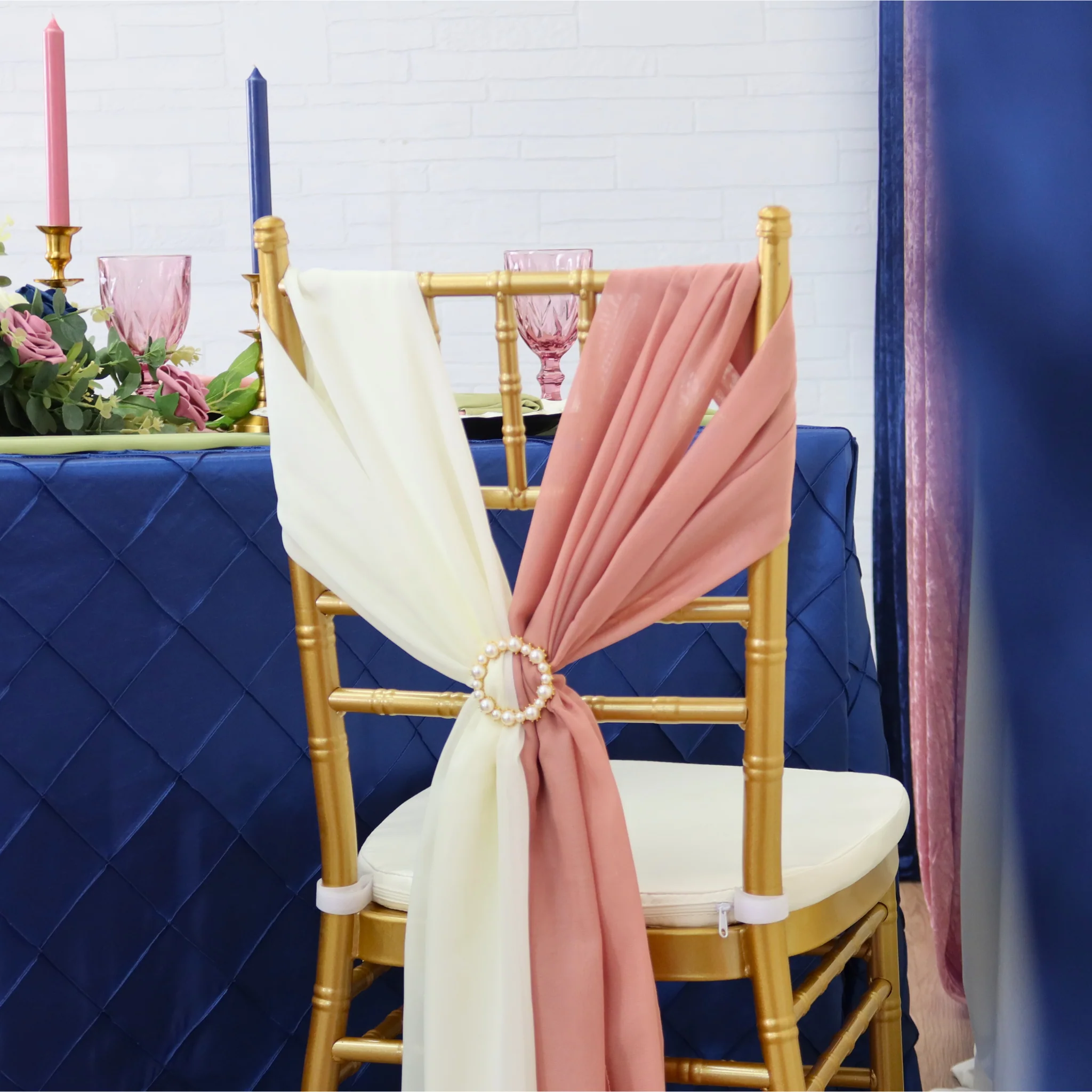 Pearl Buckle Sash Pin - Pearl White - Image 3