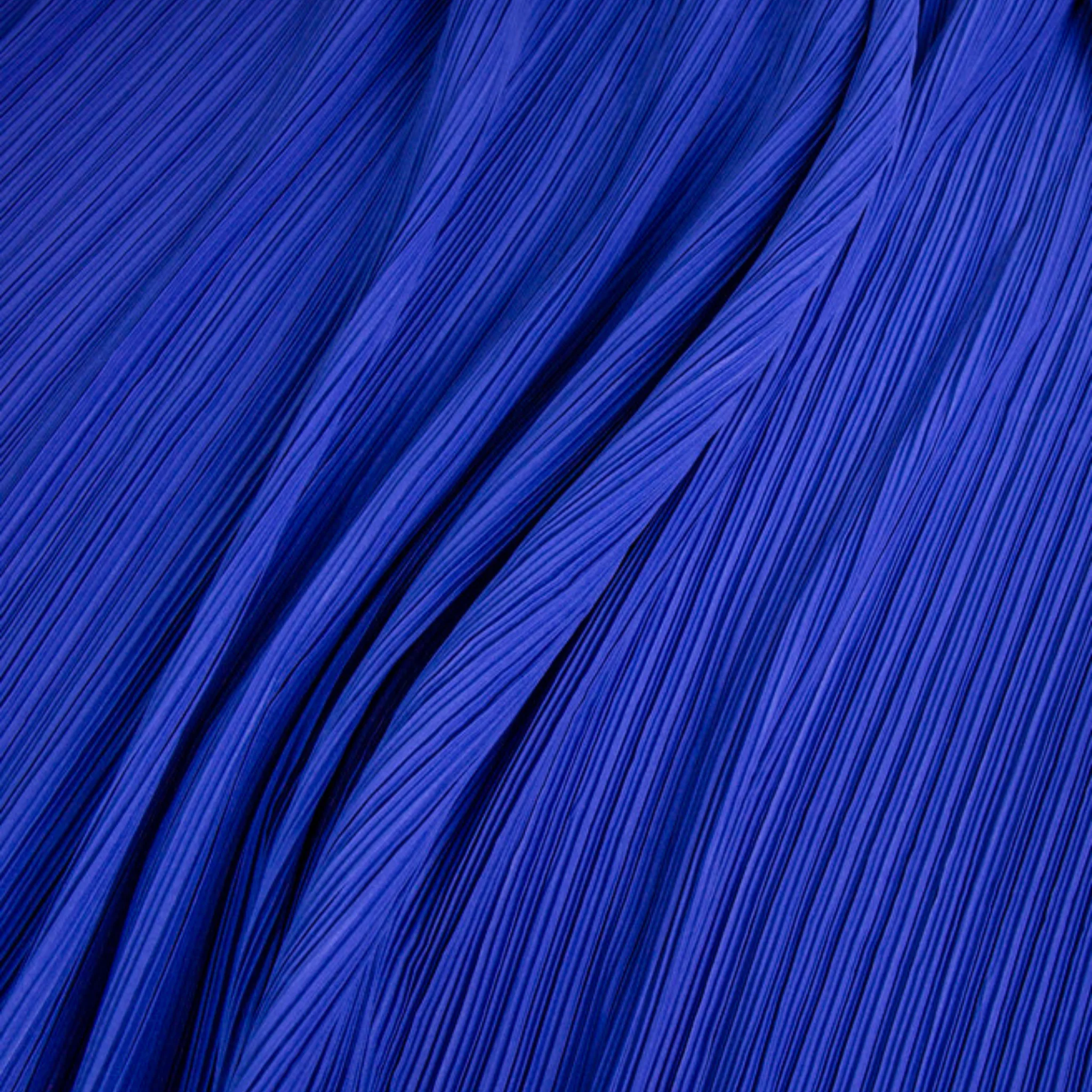 Pleated Crinkle DIY Textured Fabric 10 yards - Royal Blue - Image 5