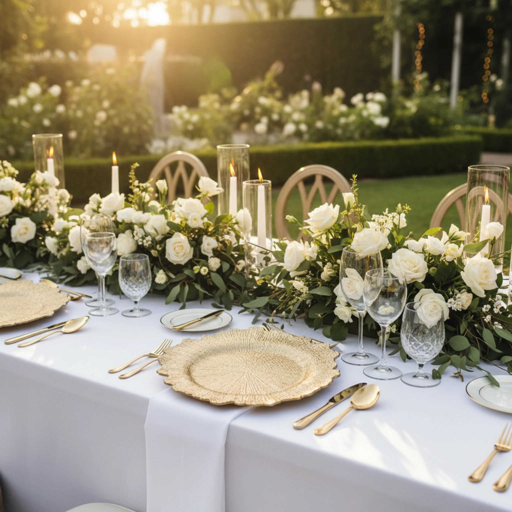 Reef Acrylic Charger Plate - Champagne - Image 4