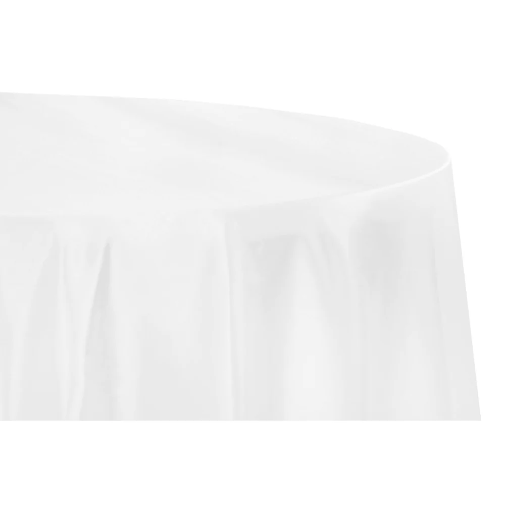 Satin 108" Round Tablecloth - White - Image 3