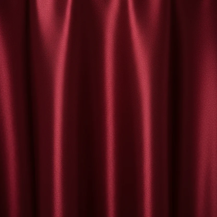 Satin 120" Round Tablecloth - Burgundy - Image 4