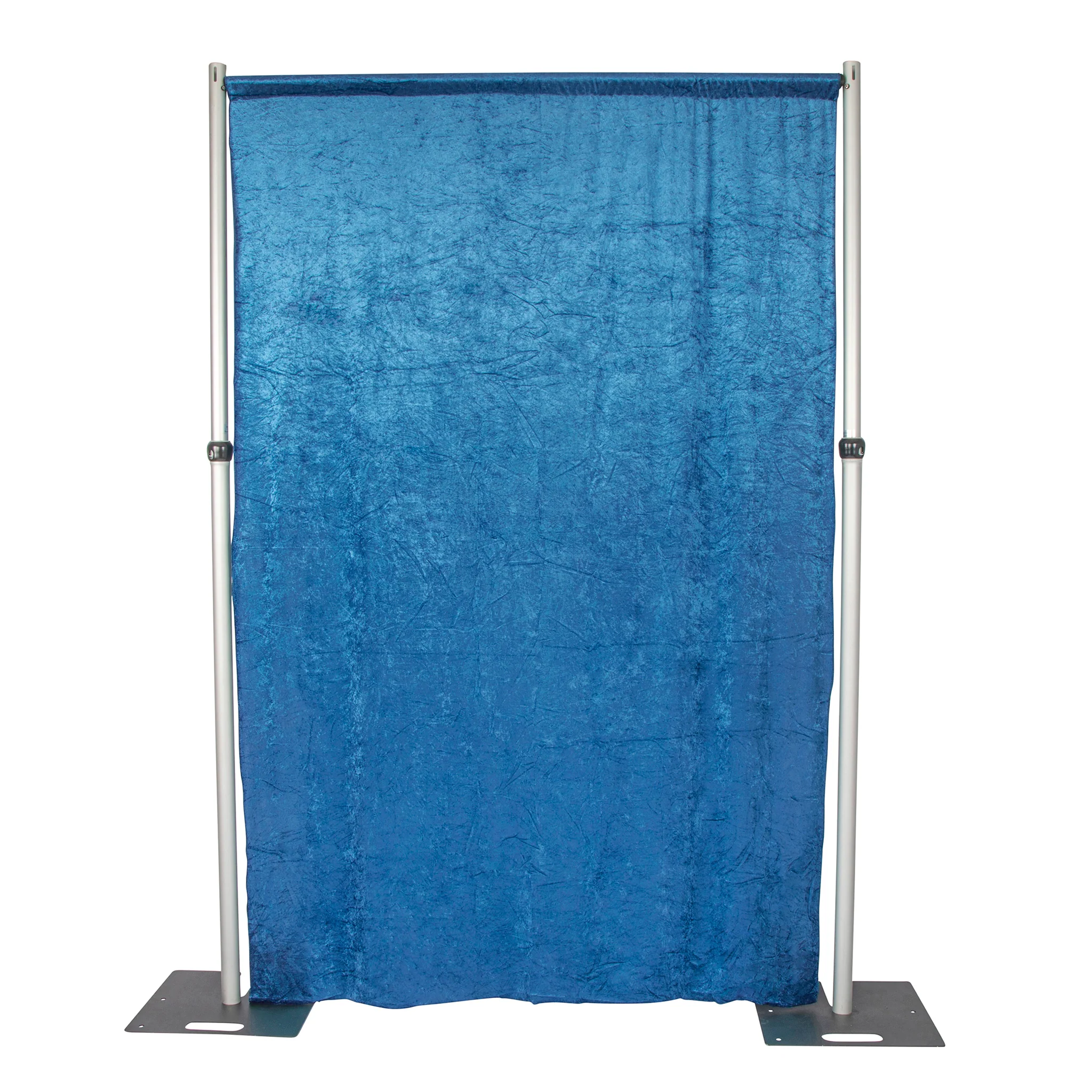Velvet 12ft H x 52" W Drape/Backdrop Curtain Panel - Dark Teal - Image 4