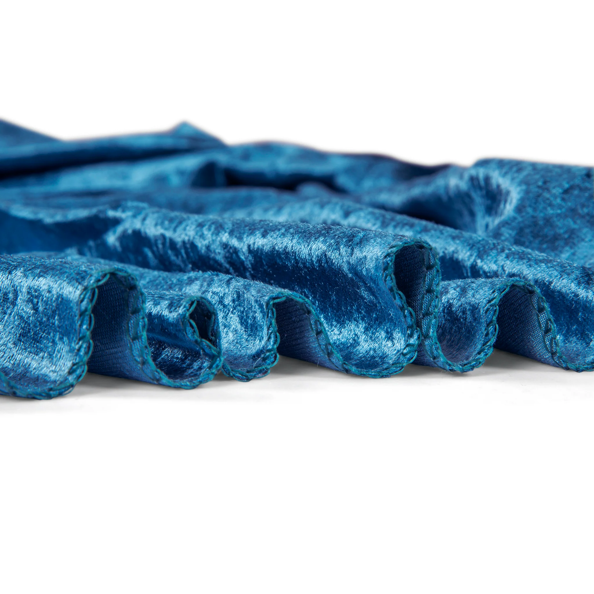 Velvet 12ft H x 52" W Drape/Backdrop Curtain Panel - Dark Teal - Image 7